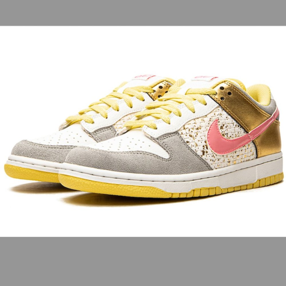 NIKE DUNK LOW 6.0 "White Metallic Gold"